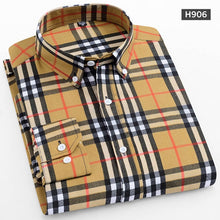 Load image into Gallery viewer, Original Aoliwen shirts for men long sleeve stripe print Casual fashion Summer thin section brand men shirts high quality